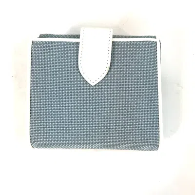 Pre-owned Dior Christian  Blue Other Wallet (bi-fold) ()