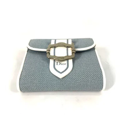 Pre-owned Dior Christian  Blue Other Wallet (bi-fold) ()