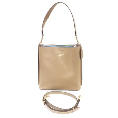 Pre-owned Coach Beige Leather Shoulder Bag ()