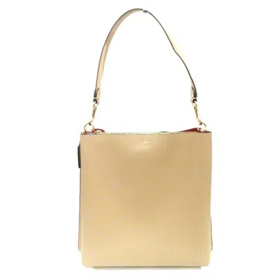 Pre-owned Coach Beige Leather Shoulder Bag ()