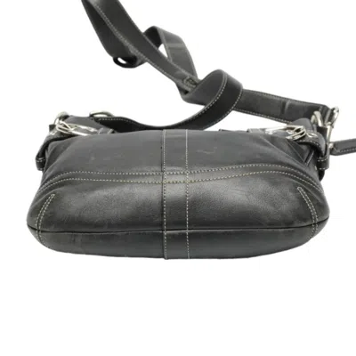 Pre-owned Coach Black Leather Shoulder Bag ()