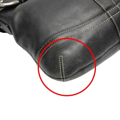 Pre-owned Coach Black Leather Shoulder Bag ()