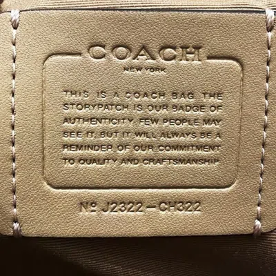 Pre-owned Coach White Leather Handbag Shoulder Bag ()