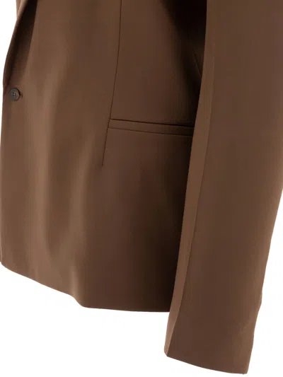 Loulou Studio Brown Double-breasted Wool Jacket