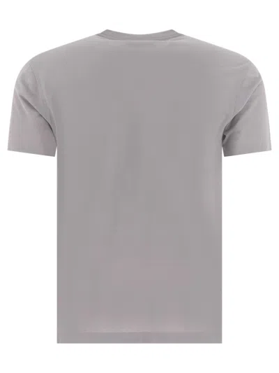 Zanone Grey T-shirt With Soft Cotton-elastane Blend