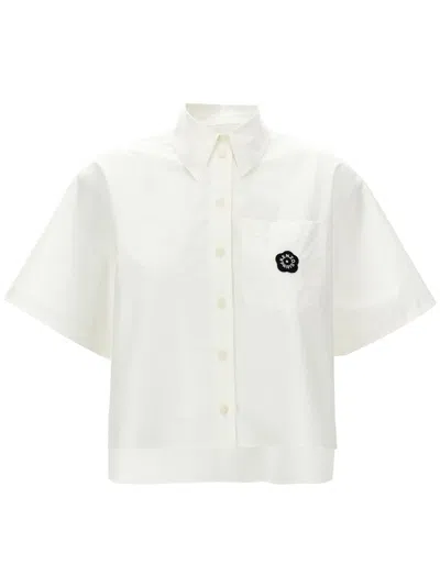 Kenzo 'boke Flower 2.0' Cropped Shirt White