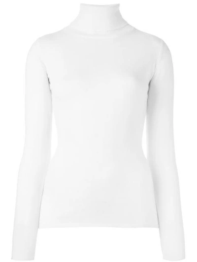 Shop Fashion Clinic Roll Neck Jumper In White