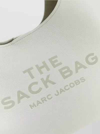 Marc Jacobs Unstructured Pebble Leather Handbag In White