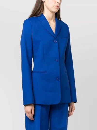 Off-white Tech Drill Tailoring Jacket In Blue