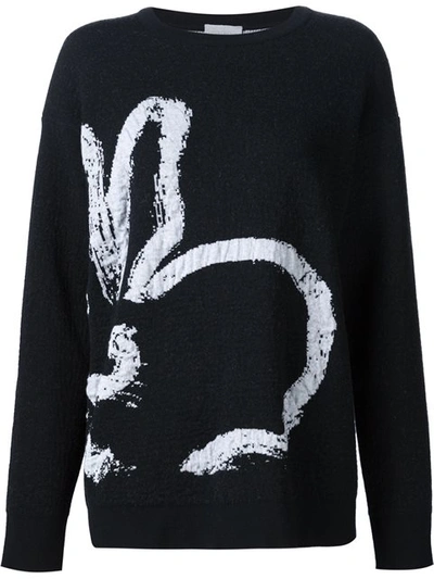 Shop Grey Jason Wu Intarsia Bunny Jumper