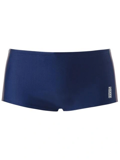 Shop Lygia & Nanny Panelled Swim Trunks In Blue