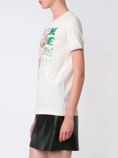 Shop Jeremy Scott 'hotline' T-shirt - White