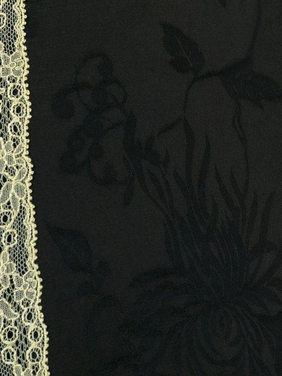 Shop Etro Lace Detail Blouse In Black