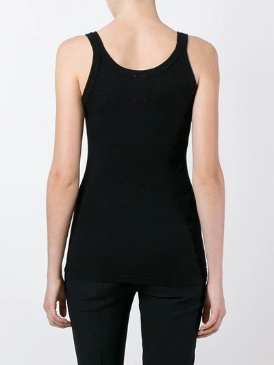 Shop Antonio Marras Embroidered Tank Top - Black