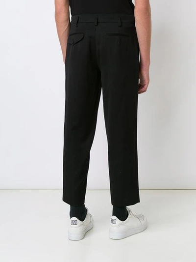Shop Aganovich Tailored Trousers - Black