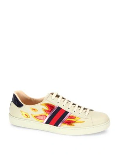 Gucci 'new Flames' With Genuine Snakeskin Detail In Multi | ModeSens