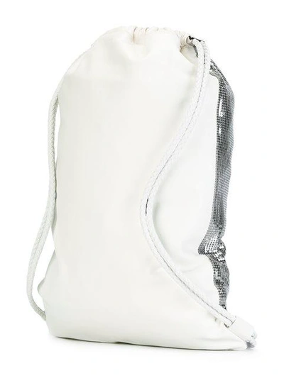 Shop Rabanne Sequin Embellished Backpack In Metallic