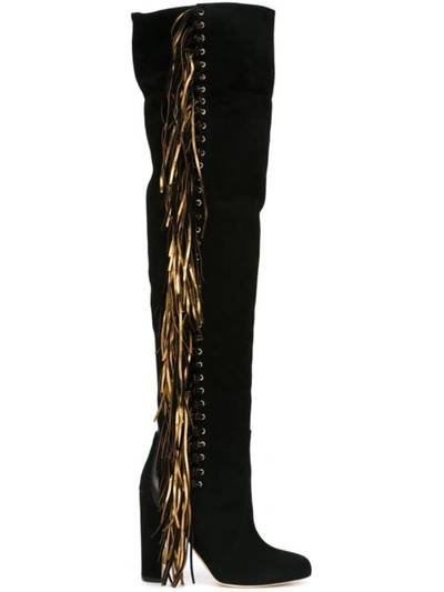 Shop Brian Atwood Frayed Boots