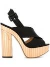CHARLOTTE OLYMPIA CHARLOTTE OLYMPIA 'ELECTRA' SANDALS - BLACK,P16483511508010