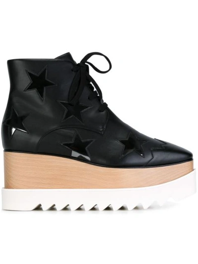 Stella Mccartney Ladies Black Star Design Elyse 75 Platform Ankle Boots, Size: 39.5