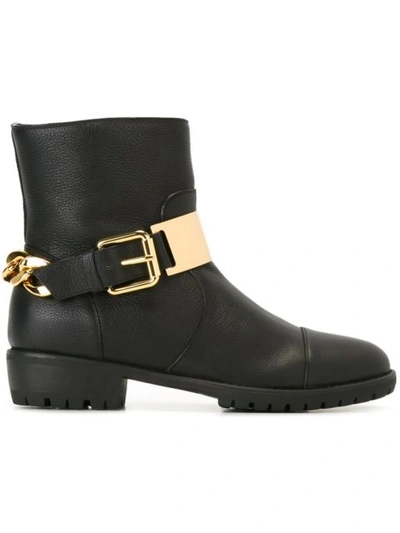 Shop Giuseppe Zanotti 'brooke' Biker Ankle Boots In Black