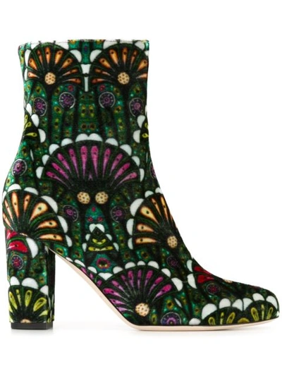 Brian Atwood Multicolor "talise 80" Ankle Boots