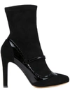 Tabitha Simmons Kessie Suede Sock Ankle Boots In Black