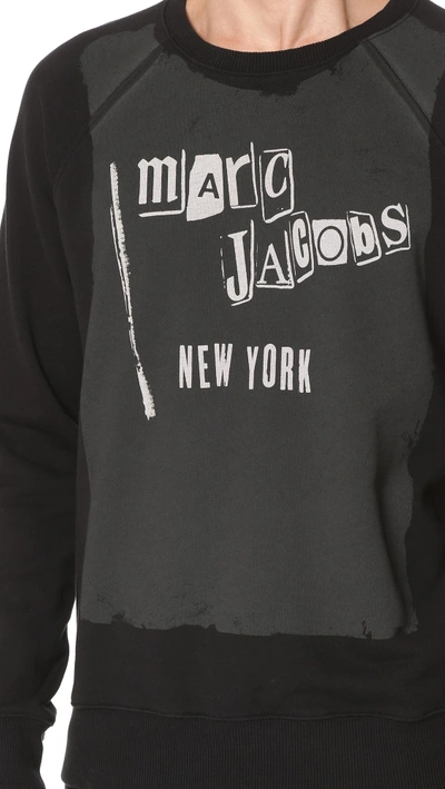 Shop Marc Jacobs Sweatshirt In Black