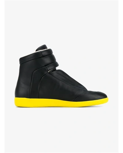 Shop Maison Margiela Future High-top Leather Sneakers