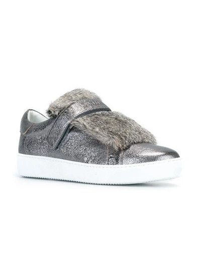 Shop Moncler Victoire Sneakers In Grey