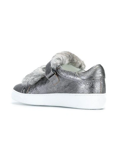 Shop Moncler Victoire Sneakers In Grey