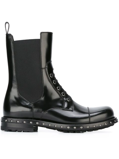 Dolce & Gabbana Utility Boots In Black