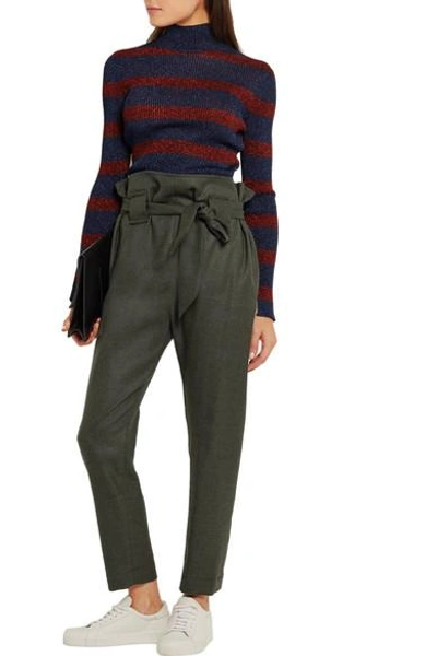 Shop Vivienne Westwood Anglomania Kung Fu Tapered Wool Pants