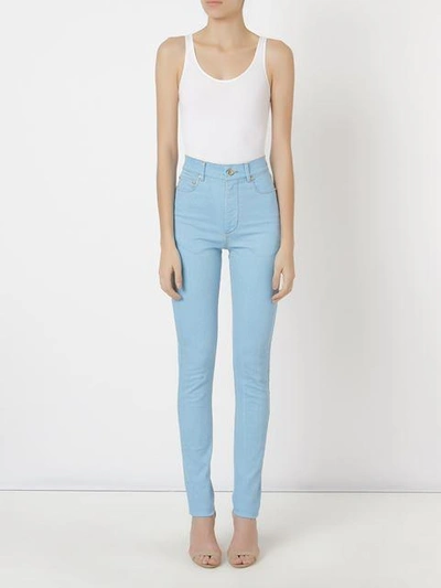 Shop Amapô High Waist Skinny Jeans In Blue