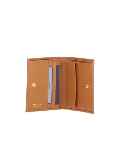 Prada Rectangular Wallet In Brown