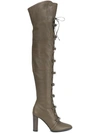 Jimmy Choo 'maloy 95' Buckle Crisscross Lace-up Leather Boots