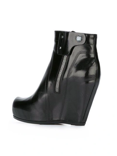 Shop Rick Owens Platform Wedge Boots