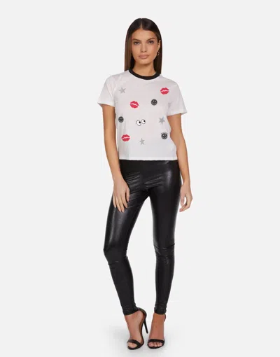 Lauren Moshi Akita Emoji Love In White/black