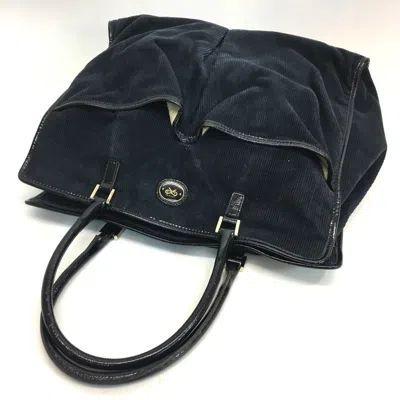 Pre-owned Anya Hindmarch Navy Leather Tote Bag ()