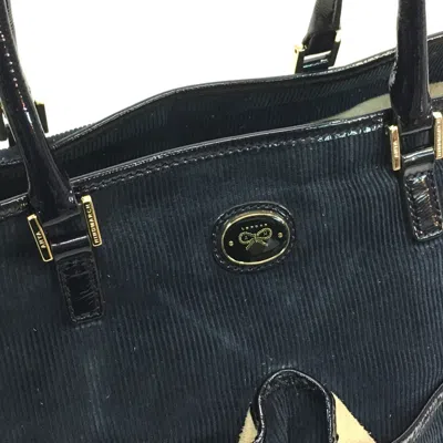 Pre-owned Anya Hindmarch Navy Leather Tote Bag ()