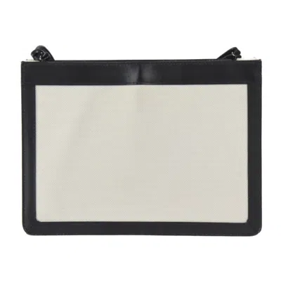 Pre-owned Balenciaga Black Canvas Leather Clutch Bag ()