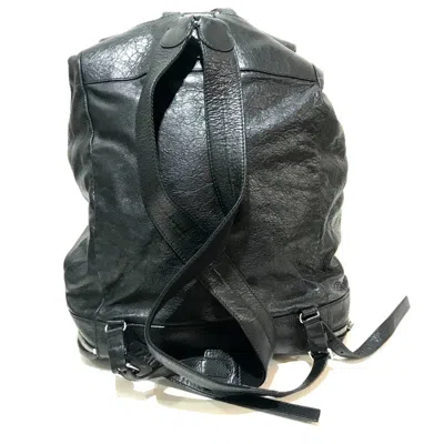 Pre-owned Balenciaga Black Leather Backpack ()