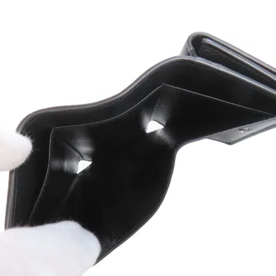 Pre-owned Balenciaga Black Leather Wallet (bi-fold) ()