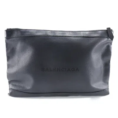 Pre-owned Balenciaga Black Suede Clutch Bag ()