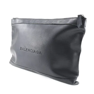 Pre-owned Balenciaga Black Suede Clutch Bag ()