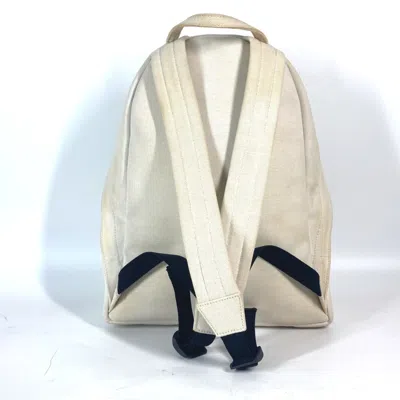 Pre-owned Balenciaga Black White Canvas Backpack () In Black, White