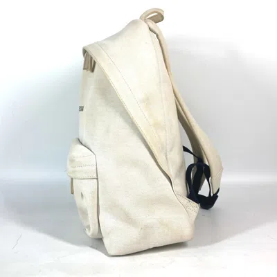 Pre-owned Balenciaga Black White Canvas Backpack () In Black, White