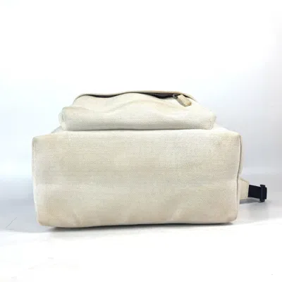 Pre-owned Balenciaga Black White Canvas Backpack () In Black, White