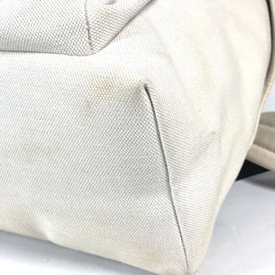 Pre-owned Balenciaga Black White Canvas Backpack () In Black, White
