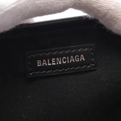 Balenciaga Black Ivory Canvas Leather Tote Bag In Black, White